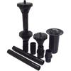 9pcs Small Nozzle Heads Kit Nozzle Water Fountain Fountain For Pond Fountain Submersible Pump Black Pool