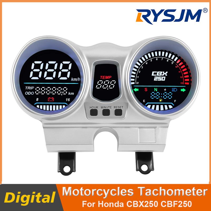 For Honda CBX250 CBF250 Twister 2001-2008 Motorcycles Speedometer Gauge Tachometer Odometer LCD Display Speed Tacho Dashboard