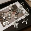 Whimsical Cartoon Keychain: Butterfly, Heart, Balloon Dog, Letter Charm