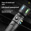 Powerful LED Flashlight Portable Zoomable Torch Waterproof Outdoor Hiking Emergency Fishing Camping Laser Flashlights