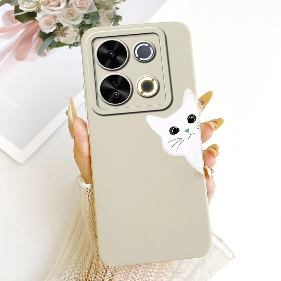 For ITEL P65 Cute Cat Flower Cartoon Phone Case For Itel P671L ItelP65 Shockproof Soft Silicone Covers Bumpers