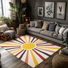 Boho Rugs Modern Abstract Area Rugs Non Slip Indoor Floor Mat Geometric Pattern Living Room Decor Home Accent Carpet