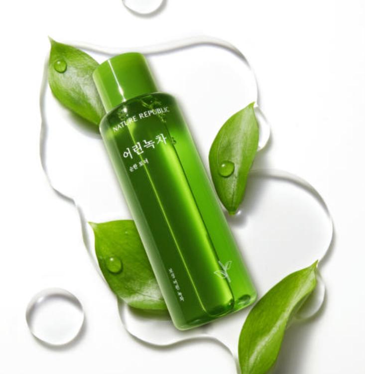 Nature Republic Milder Grüner Tee Toner – 155ml | Koreanischer Beruhigender Toner für Empfindliche Haut