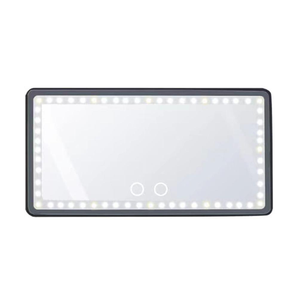 Car SunVisor Vanity Mirror - Rechargeable LED Light Makeup Mirror for All Car - Universal Car Sun