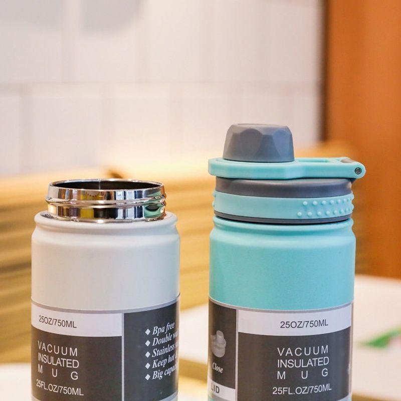 304 Stainless Steel Large Capacity Vacuum Cup Space Bottle New Year Student Outdoor Portable Satchel Sports Water Bottle