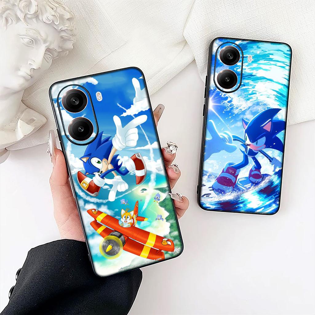 S-Sonics Hedgehog Phone Case for Samsung Galaxy S22 S21 S20 FE Ultra Plus A35 A36 A37 A33 A34 A04 A71 Protective Cover