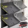 Fensterwasserabweisende Leiste Hausfenster Regenspritzschutzblech Aluminiumlegierung Fensterrahmen Wasserdicht Wasserabweiser Dichtungsstreifen