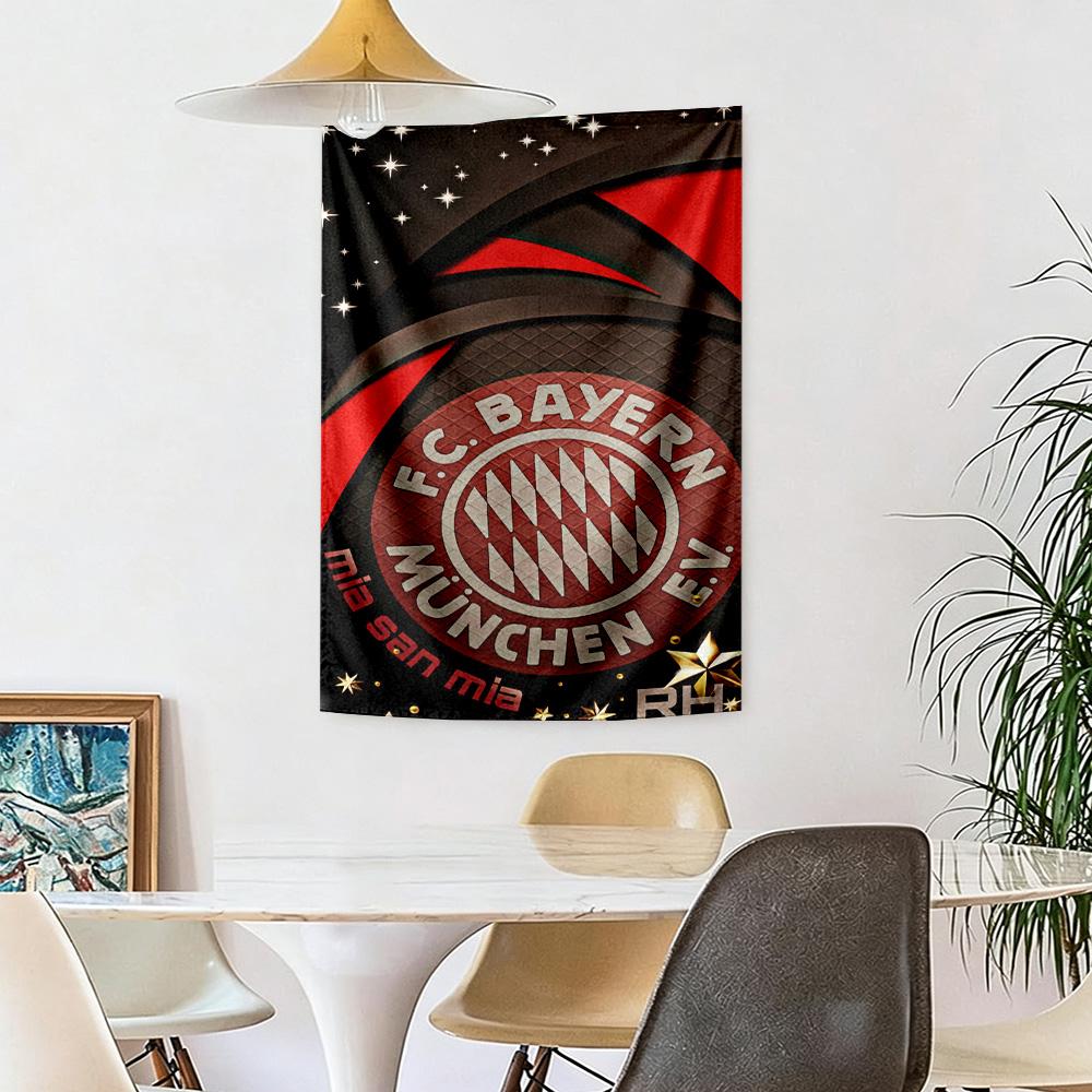 Bayern Munich Wall Decor Tapestry Art For Pet Memorial Birthdaywedding Party Backdrop Family Gift