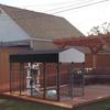 XXL Outdoor Dog Pen with Oxford-Fabric Roof, Metal, 165 × 127 × 120 cm