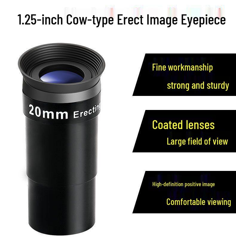 Cow 20MM Erect Image Telescope Eyepiece & Barlow Lens 1.25-inch Accessories