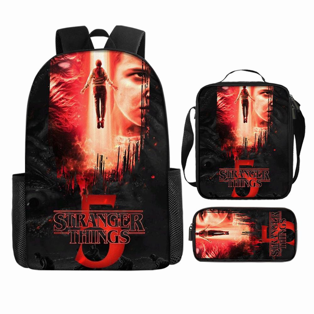 Stranger Things5 Rucsac pentru copii+geantă de umăr+etui pentru creioane KTB
