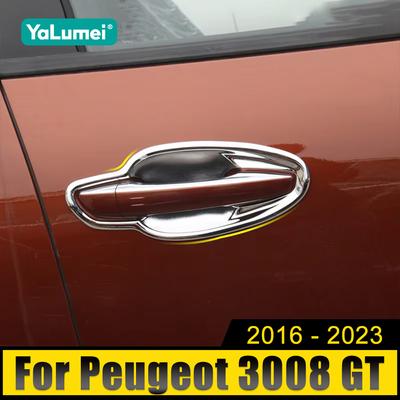 Für Peugeot 3008 GT 2016 2017 2018 2019 2020 2021 2022 2023 3008GT MK2 Hybrid Auto Türgriff Tür Bowl Trim Abdeckung zubehör