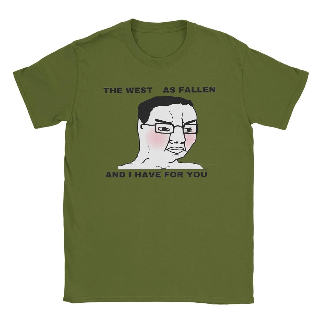 Chudjak Bavlněné Tričko Pro Pány Letní Soyjak Vtipná Trička Kulatý Výstřih Harajuku Trička Oversized Potisk Oblečení