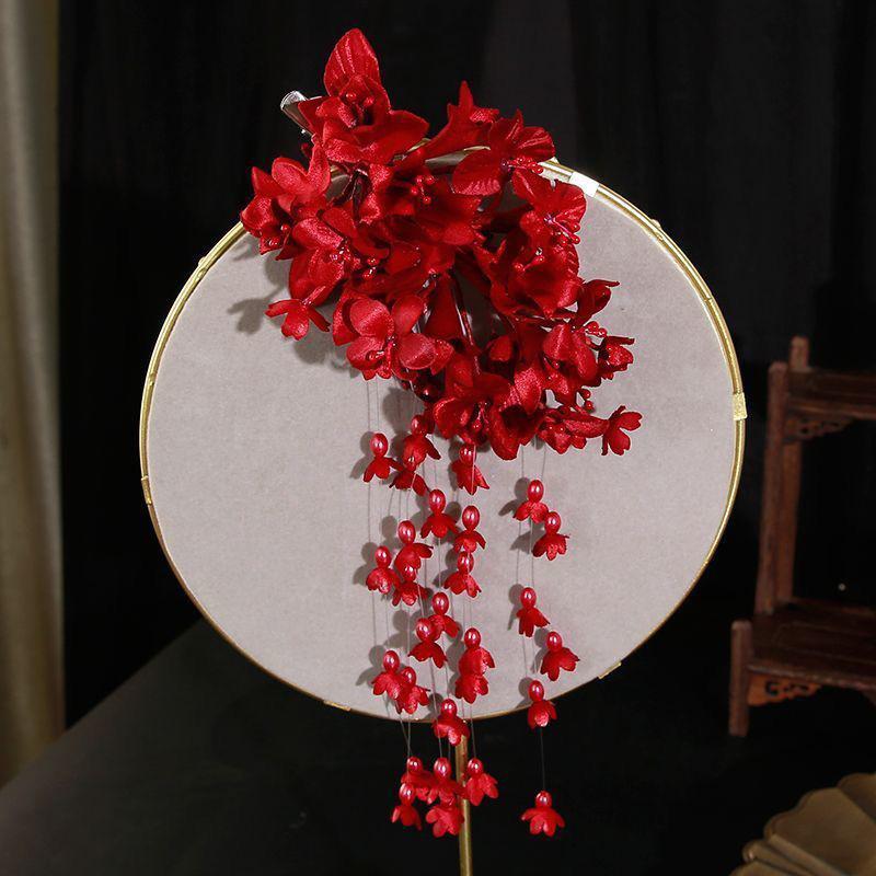 Children's Fairy Princess Flower & Pearl Ribbon Headdress - Sweet Snowflake Headband