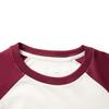 Li Ning Sports Lifestyle Series Casual Letter Print Round Neck Long Sleeve T-Shirt Women T-Shirt Off-White Dark-Red AHSV010-3