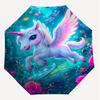 1PC Unicorn Umbrella-8-Rib Reinforced, Automatic Open, Lightweight & Durable, Fashion Accessory for Outdoor, J0399