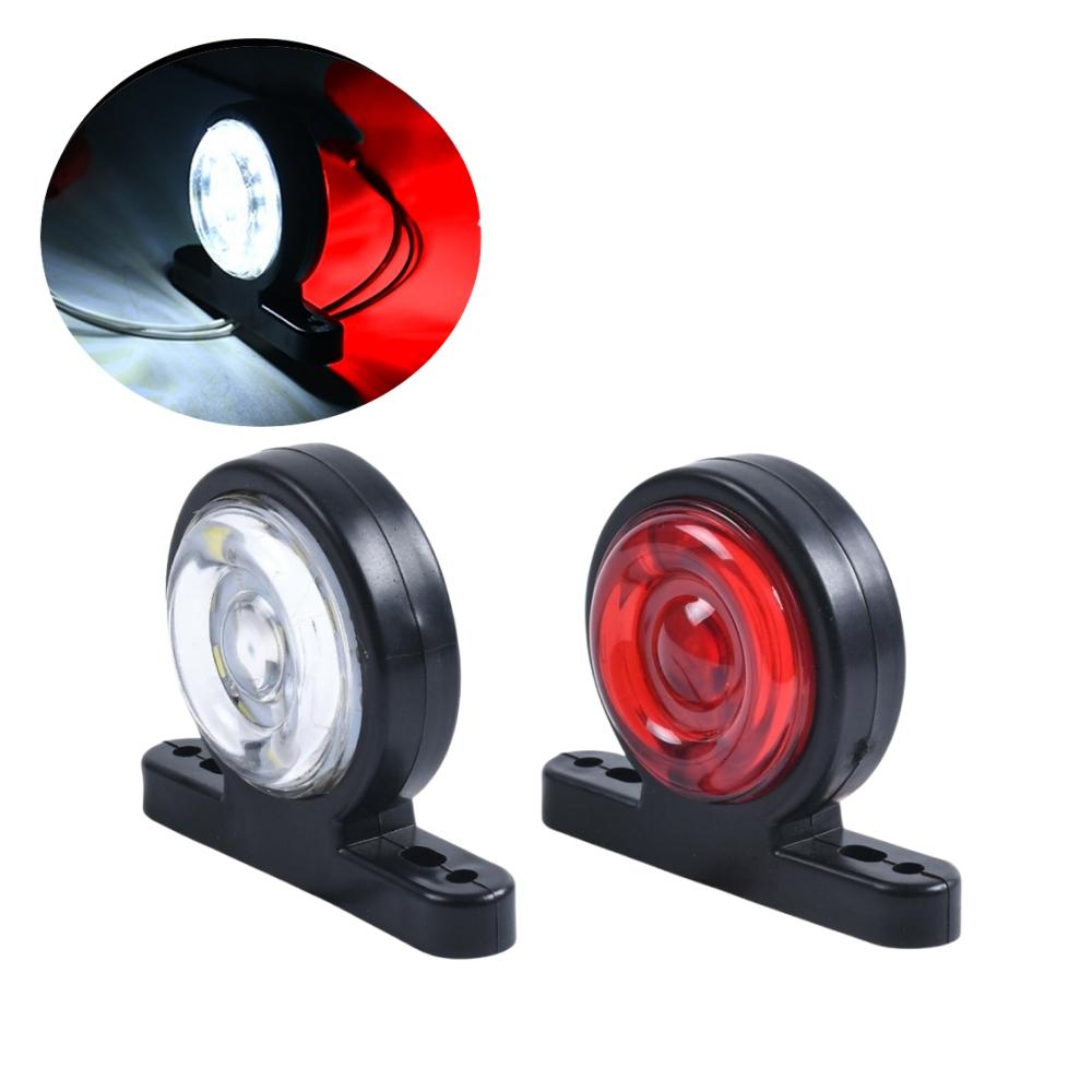

2PCS Truck Side Lights Clearance Lamp Truck Side Lamp Width Indicator Yellow White Red Double-Sided LED Turn Signal Lights