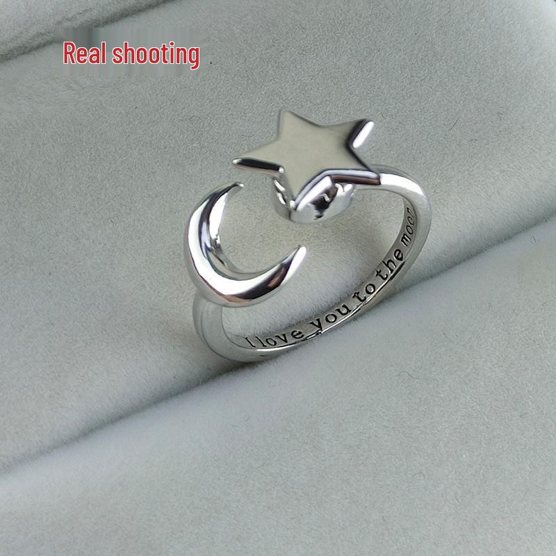 Verstellbarer drehbarer gravierter Zirkon-Druckentlastungsring für Damen