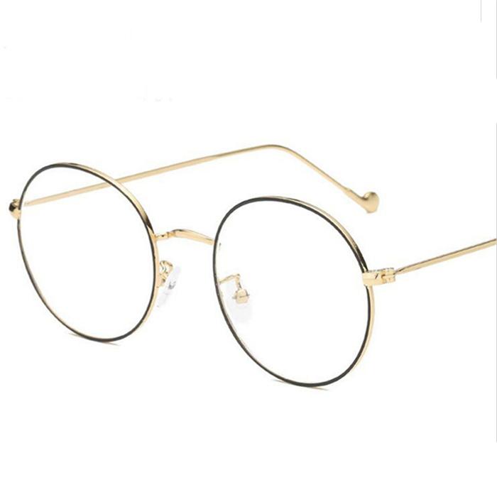 Metal Women Men Round Minus Prescription Eyeglasses With Degree Ultralight Finished Myopia Glasses Diopter 0 -0.5 -1.0 To -6.0