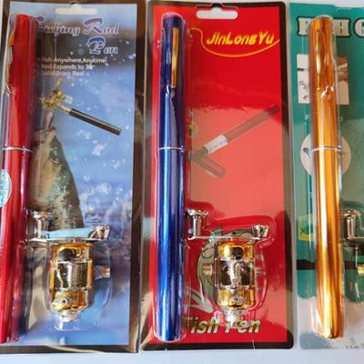 Canna da pesca miniatura a penna: 1m, 1.4m, 1.6m Canna da pesca ultra-corta da baitcasting da tasca per il ghiaccio