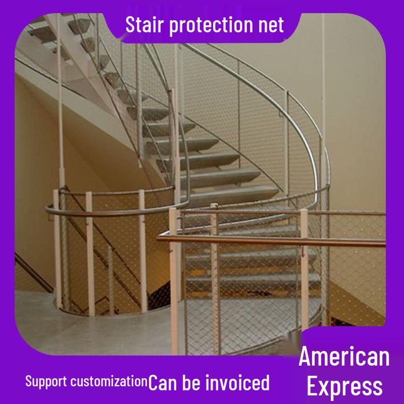 Stainless Steel Wire Safety Net for Staircases and Atriums