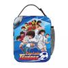 Japan Football Manga Captain Tsubasa Insulated Lunch Bag for Women Office Cooler Thermal Food Box Tote Lunch Boxes Container