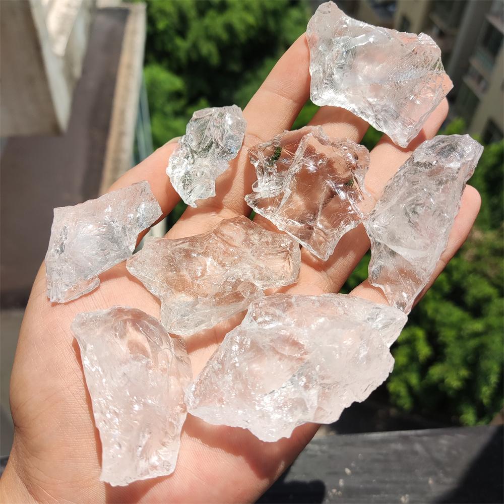 1Pc Natural Clear White Crystal Quartz Raw Rare Transparent Reiki Healing Crystals Stone Mineral Specimen 1pc 2-3cm random