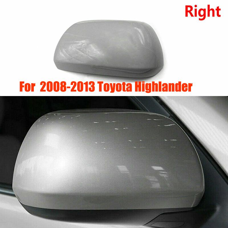 

For Toyota Highlander 2008-2013 2pcs Car Right Left Side Door Wing Rearview Mirror Trim Cover Cap Trim ABS