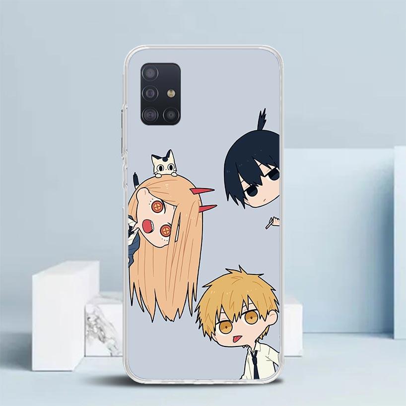 C-Chainsaw Mans Cute Soft Cover for Samsung Galaxy A12 A22 A32 A52 A72 A02S Phone Case Note 20 Ultra 10 S10 Plus A51 A71 A50S A2
