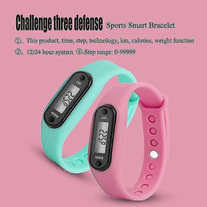 Step Count Activity Tracker Fitness Sport Watch Wrist Pedometer LCD Adult Kid - YYA