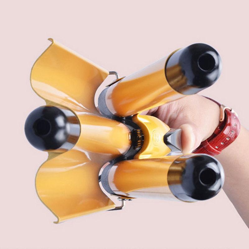 Hair Curler Triple Barrel EU Plug Digital Curling Iron Perm Splint Big Wave