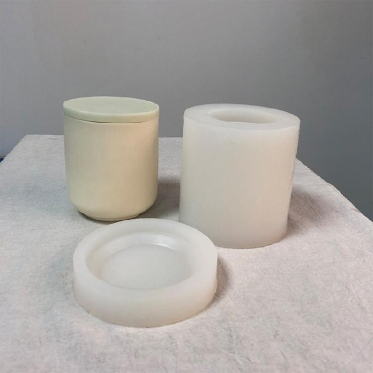 Cylinder Silicone Crafts Mould, 3D Geometric Candle Mold Candle Decorations Tool