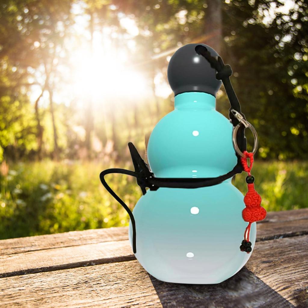 Nová tykev láhev na vodu, tykev inspirovaná čínským retro stylem, plastová láhev na vodu ve stylu tykve pro muže a ženy, cestovní láhev na vodu do posilovny