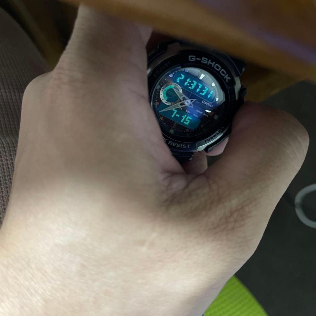 Used CASIO G-SHOCK G-300 Black Men's Working Condition New Battery