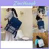 Vintage Plaid Flip Cover Backpack For Women 2023 New Trendy Simple Student Bookbag Travel Laptop Bag
