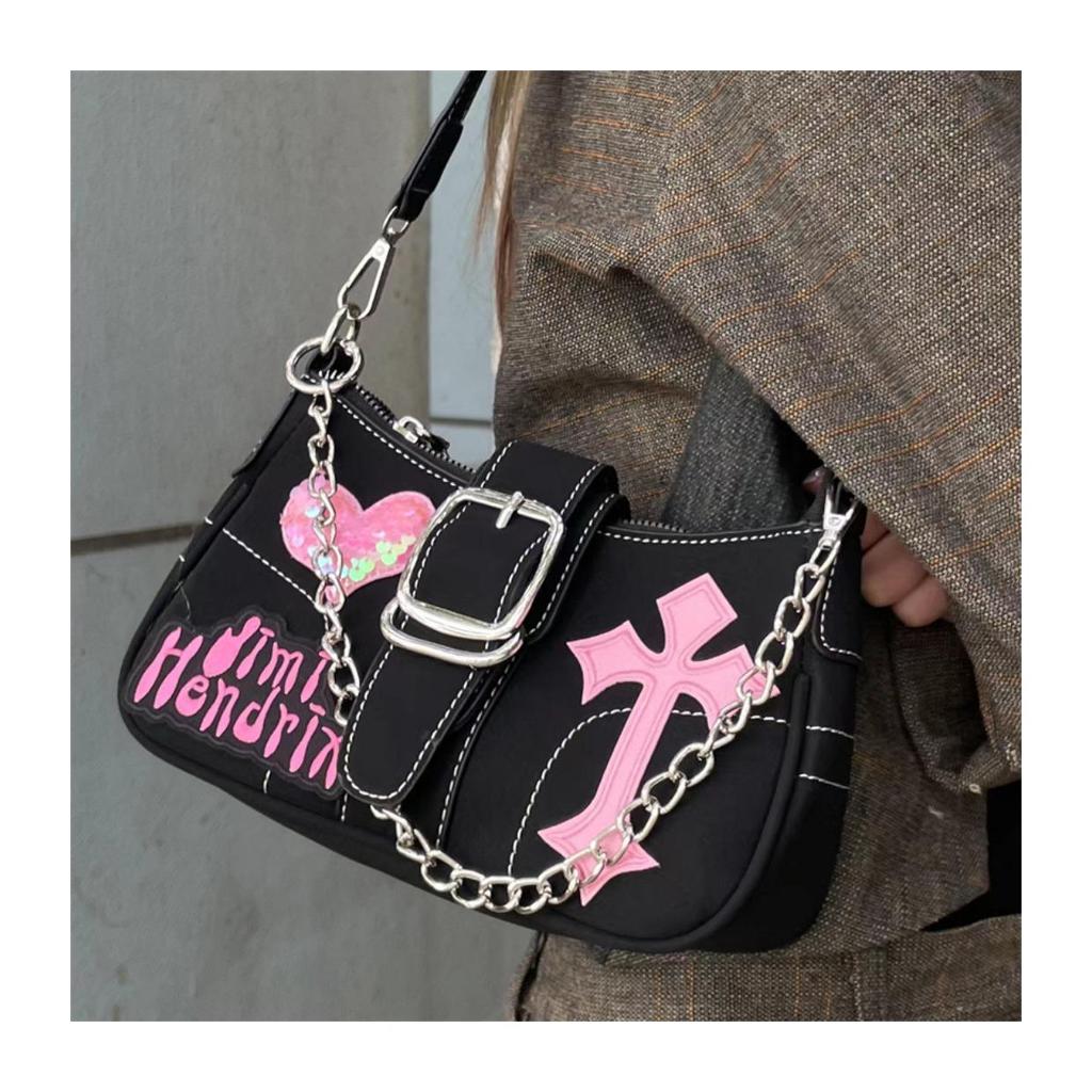 Y2K Millennial Single Shoulder Cross-Body Chain Bag