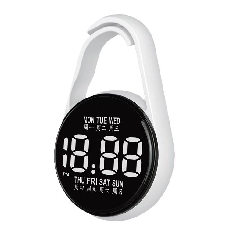LED Digital Hanging Watch Night Light Energy Saving Silent Electronic Clock for Bedroom Living Room Wall Decor