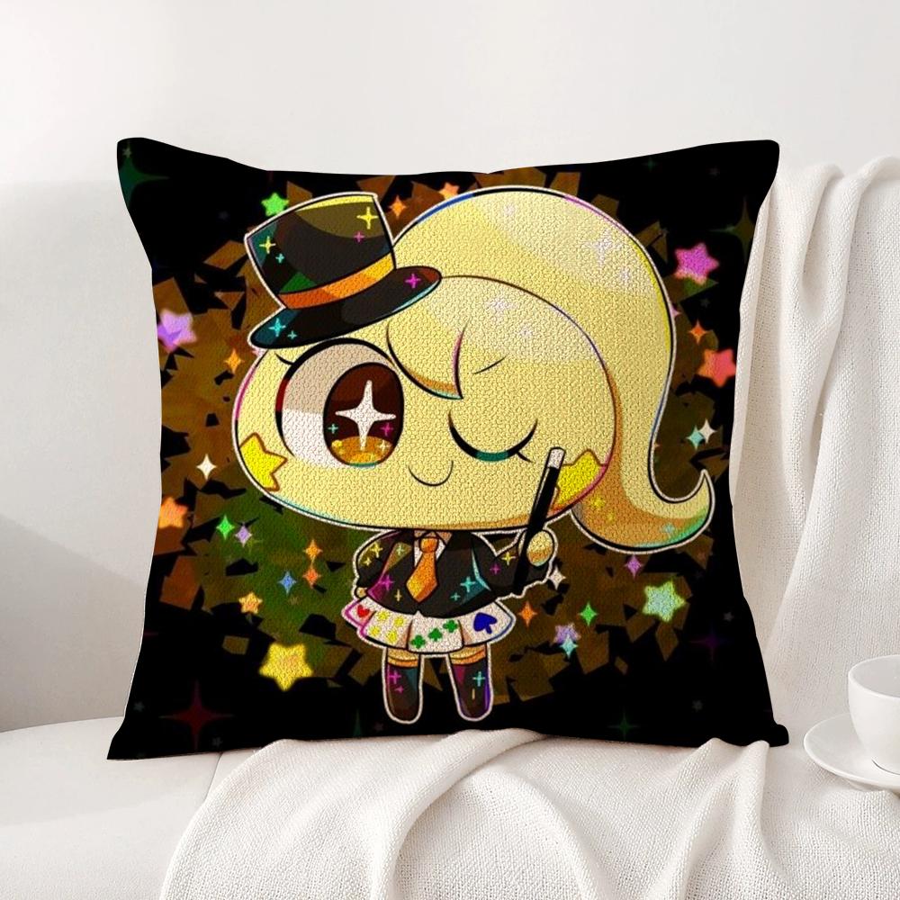 Cartoon P-Pepoyos Cushion Cover Summer Coolness Linen Fabric Double-Sided Printing Pillow Case Sofa Home Decor Gift