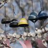 TARATI Iron Wind Japanese Mount Fuji Retro Interior Hanging Metal Wind Garden for Home Soothing Summer Blue Chime, Style, Design, Ornament, Chime,