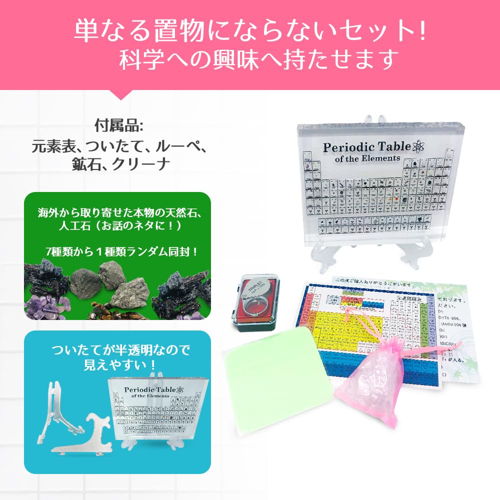 Element Symbol Periodic Table Real Specimen Acrylic Mounting Version MGPOP