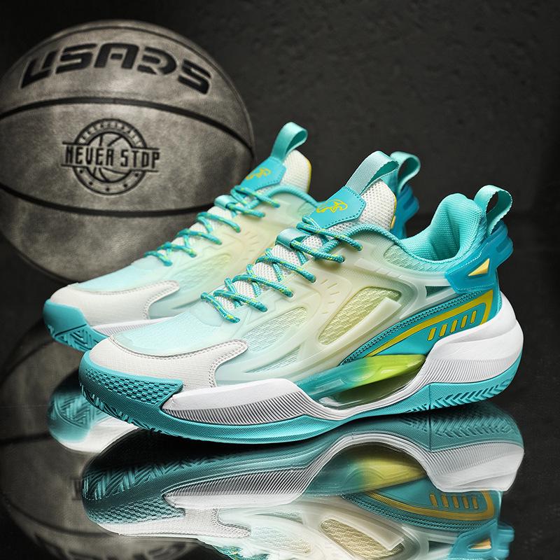 Luminous Fluorescent Junior Basketball Shoes for Indoor/Outdoor Competition and Training.