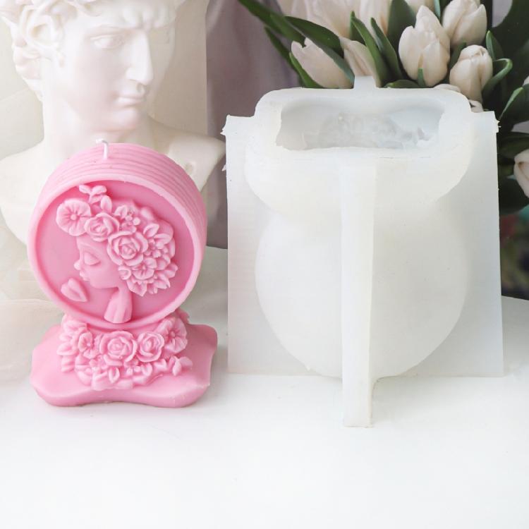 Reusable Silicone Mold Girl/Married Couple Candle Mould Creative Aromatherapy Making Mold Festive Decoration Supplies