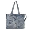 Fashion Casual Large Capacity Denim Bag Women'S Simple Versatile Shoulder Bag Commuter Underarm Bag