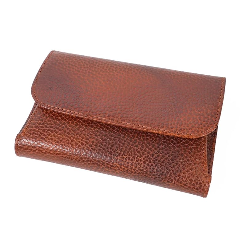 

[Snobist] arche leather money through midi wallet bifold wallet italian leather genuine leather wallet men s (brown)