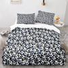 3D Fußball Aquarell Fußball Bequeme Bettdecke Bettbezug Kissenbezug Bettwäscheset Kinder Schlafzimmer Dekoration Heimtextil