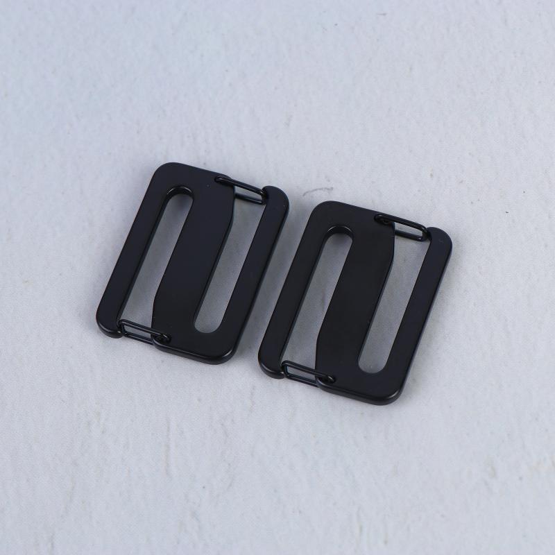 2/4 Pièces Boucle Réglable à Double Ouverture en Acier Inoxydable pour Connexion de Sangle de Sac à Dos Sangle de Sac de Ceinture Mousqueton Clip Boucle Raccord