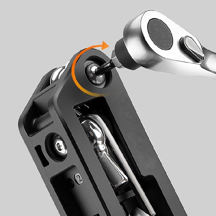 Portable Folding Hexagonal Spoke Wrench Space Saving Mountain Bike Screwdriver Tool for Bicycles Repair and Maintenance