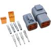 4 Pin DTP Wire Connector DTP06-4S DTP04-4P Female And Male Waterproof Connectors Deutsch DTP 4 Way Gray Plug Electrical Connector