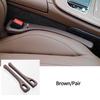 2pcs Car Logo Seat Gap Filler Leak-proof Filling Strip Valve Cap For VW Rline Jetta Golf 6 Beetle GTD GTI MK4 Motion Blue Motion Zp3