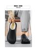 Men's Winter Plush Cotton Slippers: Thick, Waterproof, Non-Slip, Heel-Covered, Soft-Soled, Large Size, Warm.